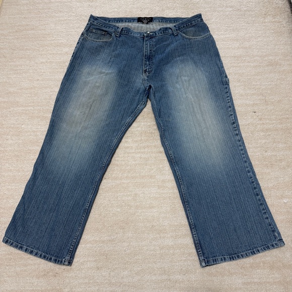 Vintage Y2K Trust Jeans Denim Baggy Jnco Style Carpenter Blue Grunge Skater 42" - Picture 1 of 9